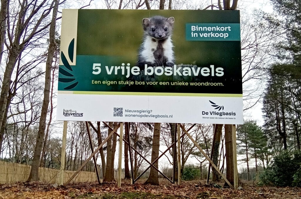 Binnenkort in verkoop: 5 vrije boskavels voor een unieke woning op de Vliegbasis.